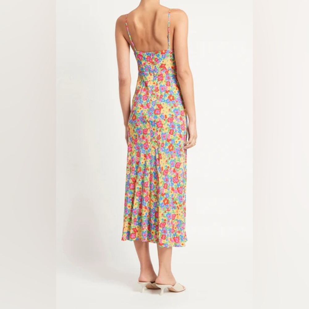 Faithfull The Brand SHAYNA MIDI DRESS in La Fortuna Floral- SIZE 6 - Picture 6 of 8